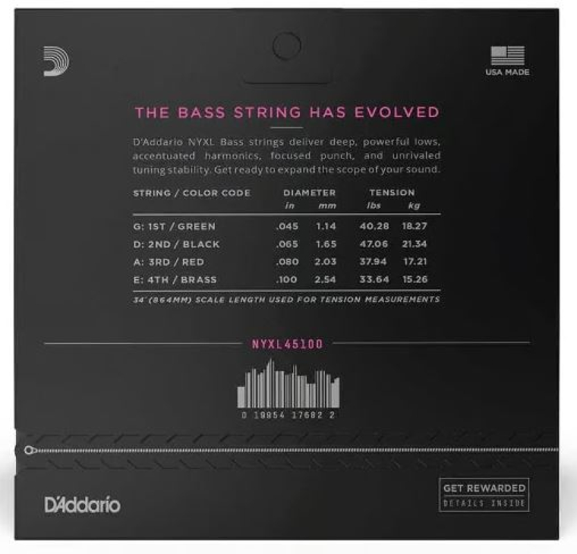 Daddario NYXL, 45-100 *Black Weeks 2025*